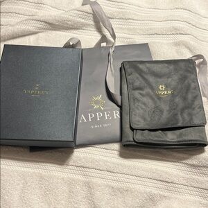 3pc TAPPER’s Jewelry necklace box, dustbag & bag